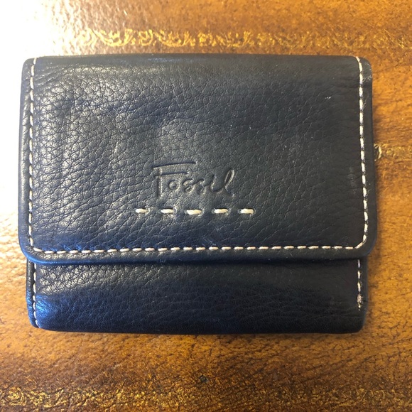Black Leather Fossil Wallet